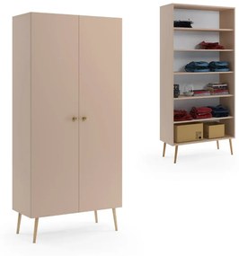 Szafa LEBEL z półkami 87cm macchiato powystawowa MELIMEBLE