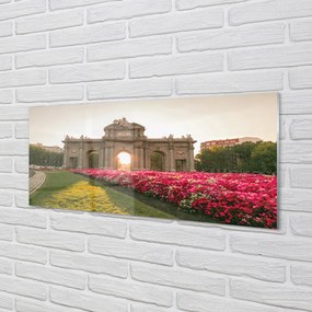 Szkło do Kuchni na Ścianę Monumentalna Brama Alcala w Madrycie