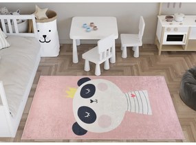 Jasnoróżowy dywan dziecięcy odpowiedni do prania 120x180 cm Royalty Mascot – Vitaus