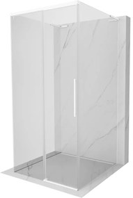 Mexen Rox-3S L kabina prysznicowa 3-ścienna rozsuwana 100 x 100 cm, transparent, biała - 8C2L-100-100-20-00-3S