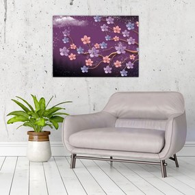 Obraz na szkle - Wiosenny zmierzch (70x50 cm)