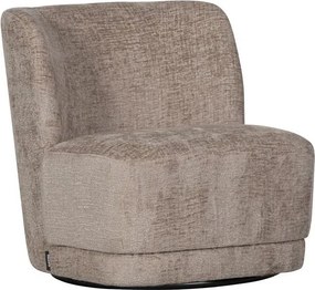 Jasnobrązowy aksamitny fotel Atty – WOOOD