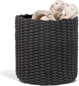 Tekstylny koszyk ø 40x40 cm Peach Skin Round XL – Bigso