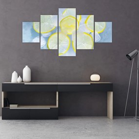 Obraz cytryn w lodzie (125x70 cm)