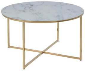 Stolik Actona Alisma Golden, ⌀ 80 cm