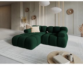 Zielona aksamitna sofa 191 cm Bellis – Micadoni Home