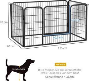 PawHut Wybieg dla szczeniąt, wybieg, kojec, ogrodzenie dla szczeniąt, 70 x 80 cm
