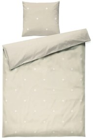 Beżowa pościel jednoosobowa z perkalu bawełnianego 140x200 cm Christmas Fable – JUNA