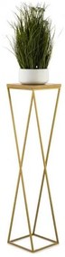 Stojak na kwiaty LOFT 100x24 cm złoto-brązowy