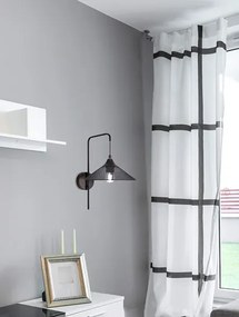 Kinkiet W Czarny Metalowy Stylu Loft A0-H05