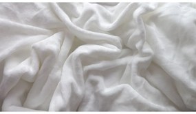 PrzytulneMieszkanie.pl Prześcieradło z mikropluszu 90x200 cm białe