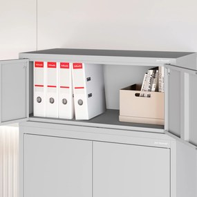 Nadstawka na szafę EWA Compact 800 x 380 x 400 mm, szara