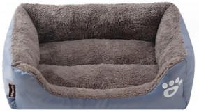 Pluszowe legowisko dla psa/kota PAWZER M 54x40 cm, szare