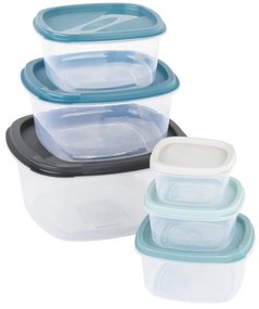 6-częściowy zestaw pojemnikow plastikowych
