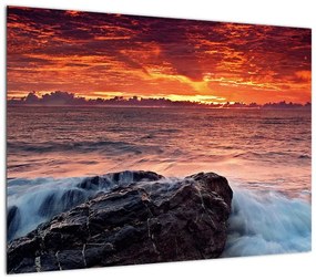 Obraz na szkle - morze (70x50 cm)