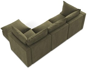 Narożnik (prawostronny/z szezlongiem) w kolorze khaki Manao – Makamii