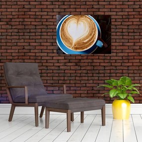 Obraz na szkle - Latte Art (70x50 cm)