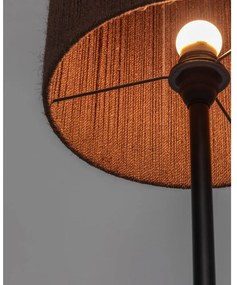 Lampa stołowa z litego drewna akacjowego w ciemnym naturalnym kolorze (wysokość 147 cm) Kor – Kave Home