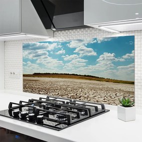 Szkło nad Blatem Wydmy Piaszczystej Pustyni