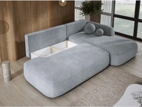 Narożnik BABU z funkcją spania układ L Prawy Tkanina CLOUD 81