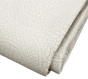 Kremowy zestaw narzuty na łóżko i poszewki na poduszkę z mikrowłókna 240x260 cm Romane – douceur d'intérieur