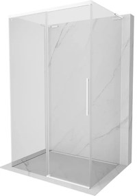 Mexen Rox-3S L kabina prysznicowa 3-ścienna rozsuwana 90 x 70 cm, transparent, biała - 8C2L-090-070-20-00-3S