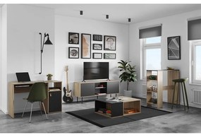 Biurko z blatem w dekorze dębu 50x115 cm Oxford – TemaHome