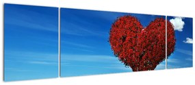 Obraz - Serce z drzewa (170x50 cm)