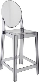 Designerski hoker transparentny z tworzywa sztucznego Victoria 65