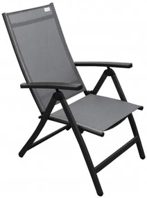 LUNA ACTIVE szary - zestaw ogrodowy aluminiowy 6+1