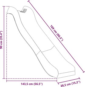 Niebieski plac zabaw ze zjeżdzalnią i piaskownicą Z0-C62