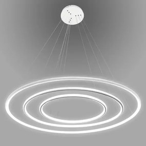 Biała lampa ściemnialna Ledowe Okręgi No.3 In 100 cm 4K