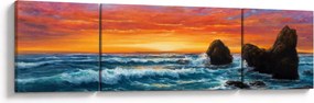 Obraz - Zachód słońca (170x50 cm)
