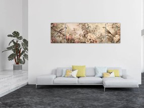 Obraz - Obraz ptaka w stylu vintage (170x50 cm)