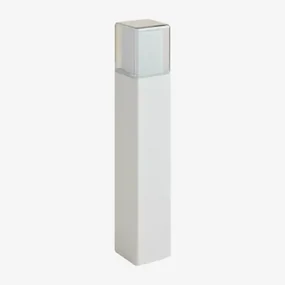 Aluminiowa Lampa Ostrzegawcza Led Zewnętrzna Torevi Biała & ↑50 Cm - Sklum