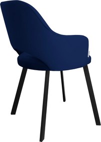 Krzesło Milano tkanina Welur noga metalowa : Kolor nogi - Czarna profil, Kolor tkaniny - VELVET - MG16, Typ siedziska - Siedzisko stałe