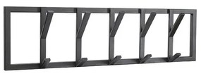 Czarny metalowy wieszak ścienny Frame – LABEL51