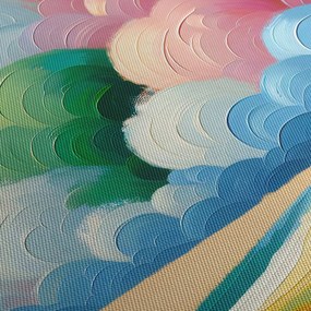 Obraz - Krajobraz z chmurą (125x70 cm)