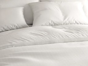 PrzytulneMieszkanie.pl PrzytulneMieszkanie.pl Pościel bawełniana z krepowym wykończeniem LUXERA biała hotelowa kieszeń II.jakość Rozmiar pościeli: 70 x 90 cm | 140 x 200 cm