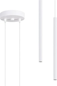 Lampa wisząca nowoczesny Arche, stal - 2 źródło - L.15 x H.118 cm - biały