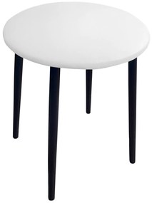 Taboret TRIX D10 biały podstawa czarna