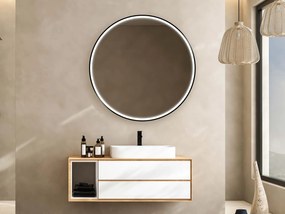 Lustro LED w ramie do łazienki C1