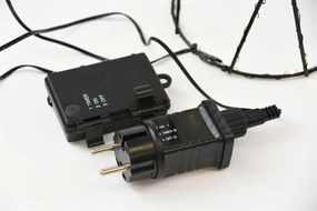 Zestaw metalowych piramid, 154 LED, ciepła biała