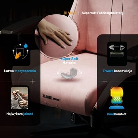 Fotel gamingowy Diablo X.One Prime, Normal Size, Akira Pink