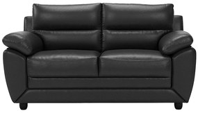 Kanapa 2-osobowa MANOA z ekoskóry - Czarny