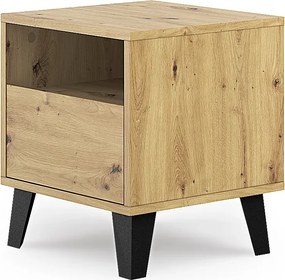 Szafka nocna na nóżkach z szufladą dąb artisan H9-C09