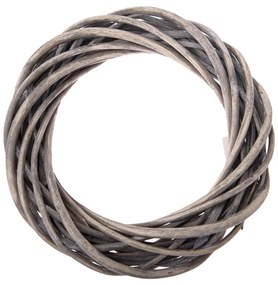 Wianek z wikliny Elemetary brązowy, średnica 20 cm