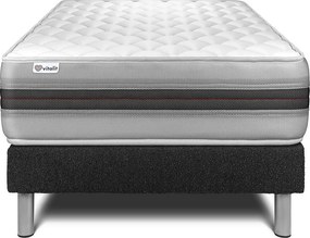 lózka z materacem VITALMEMO BACK 120 x 190 cm Rama lózka Czarny