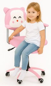 Różowy fotel dziecięcy D8-G63