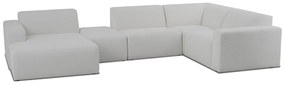 Biały narożnik z materiału bouclé (w kształcie litery U) Roxy – Scandic